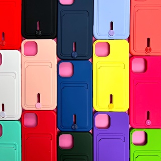 Capa Anti Impacto Colorida/ iPhone 13 / Iphone 7 / 8 Plus Porta cartão com Botão para levantar (CF39)