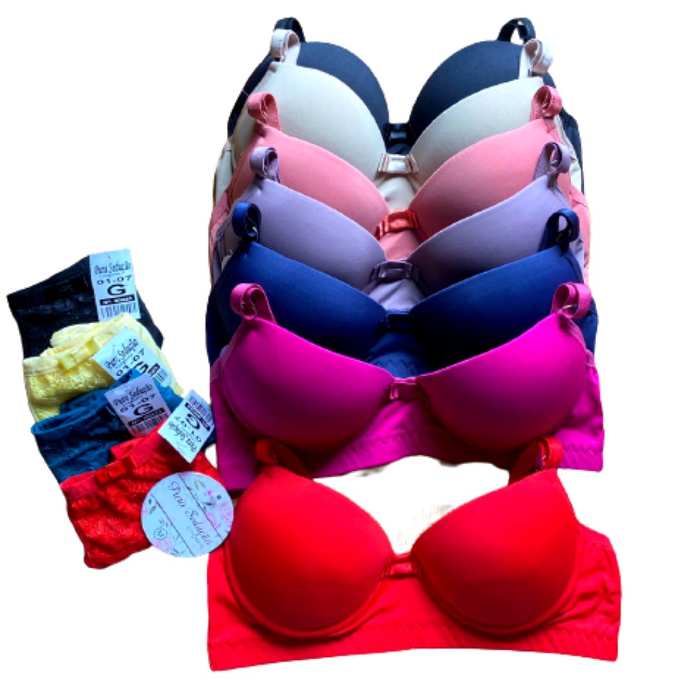 Kit 10 Sutiã C/ Bojo e 5 Calcinhas Revenda em Oferta na Shopee