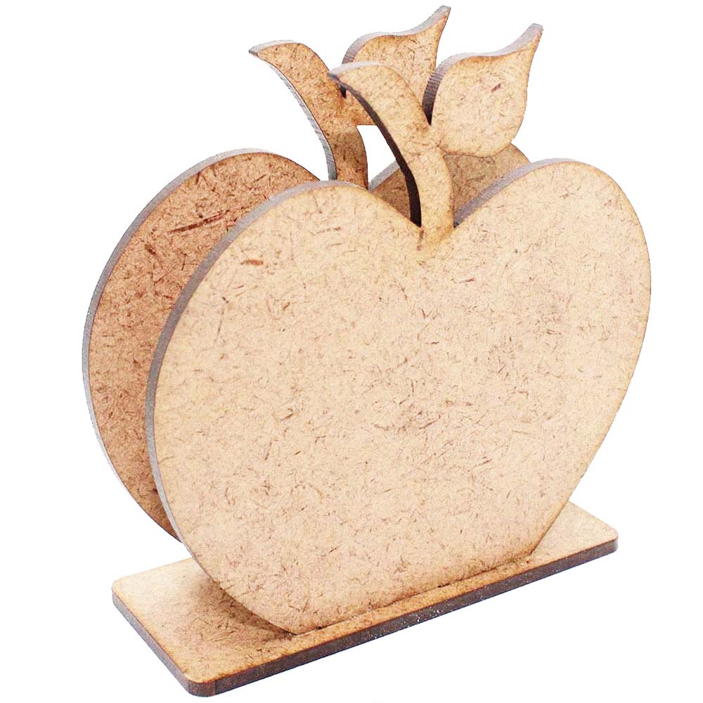 Kit 8 Porta guardanapo mdf cru maça branca de neve artesanato festa decoração mesa aniversário