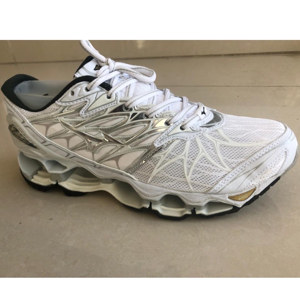 Exclamation point In front of you Complex Tênis Mizuno Wave Prophecy 7 - Branco | Shopee Brasil