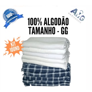 Kit 10 Pano De Chao Xadrez Duplo  Tamanho Grande