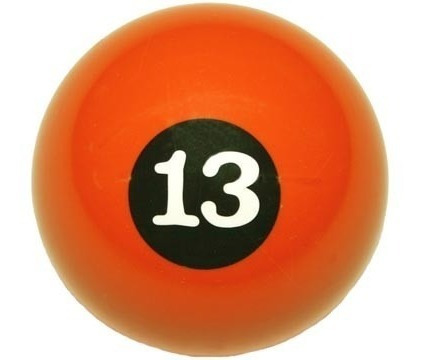 Bola Numero 13 Treze Sinuca Bilhar Snooker Numerada