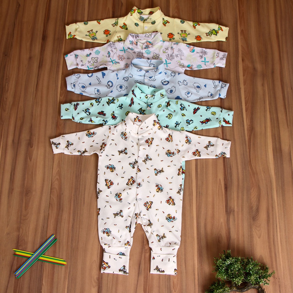 Kit Com 5 Macacão Roupa Bebê Menino Body Principe Barato Social Luxo Pijama Algodão Estampado Neném
