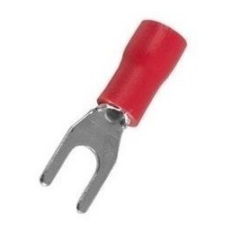 50 X Terminal Garfo/forquilha Isolado M4 0,5 A 1,5mm²   