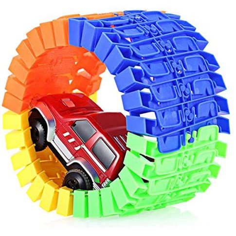 Brinquedo Trilha Maluca Pista de Carrinhos Infantil Stunt Track Car ...