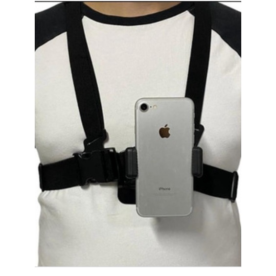 Cinta de peito para celelar 2 em 1 gopró, smartphone, smartphones, telefone, samsung, xiaomi, motorola, bike, moto, trilha, caminhada, exercicio, recreação, pescaria, corrida, trabalho, aula, video, foto, gravação, filmagens, treino, edição FORTEK
