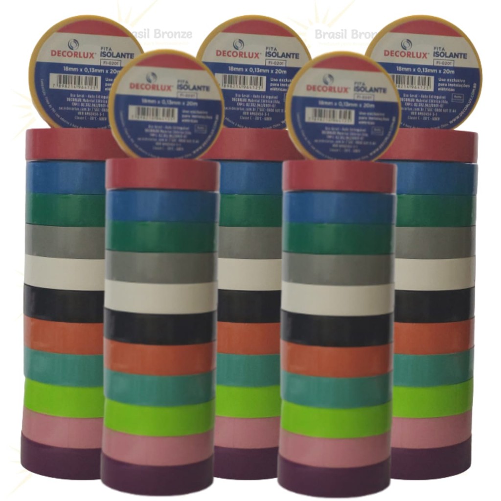 50 Fitas Decorlux Cortada e Inteira Bronzeamento em Oferta na Shopee