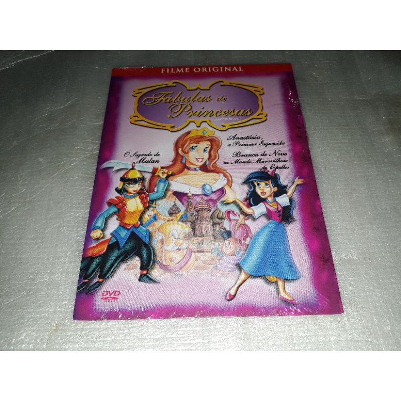 DVD FÁBULAS DE PRINCESAS  INFANTIL LACRADO NOVO