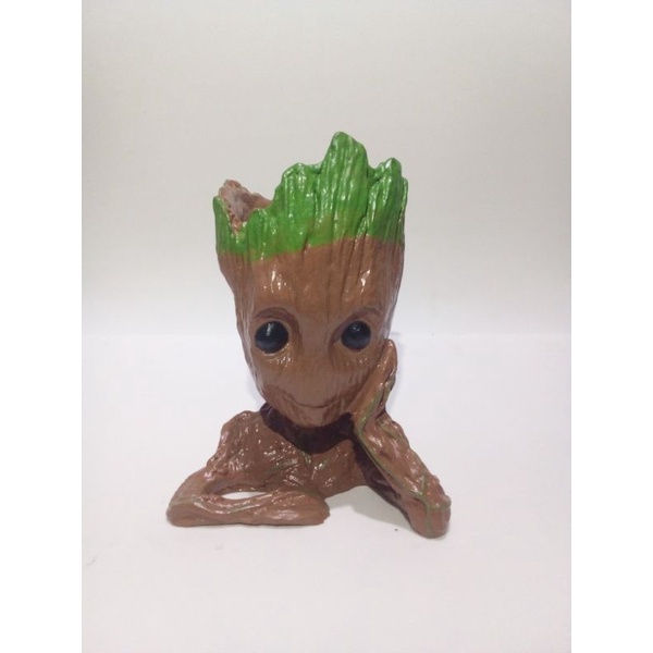 Groot. Vaso para suculentas e cactos. Vaso decorativo groote. Porta canetas do groot.