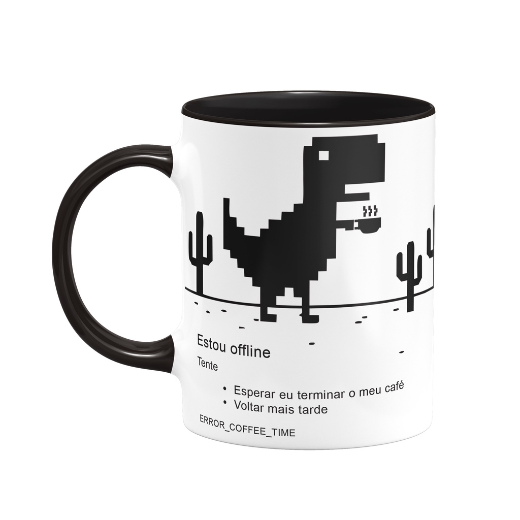 Caneca Programador de TI Sempre Offline em Oferta na Shopee