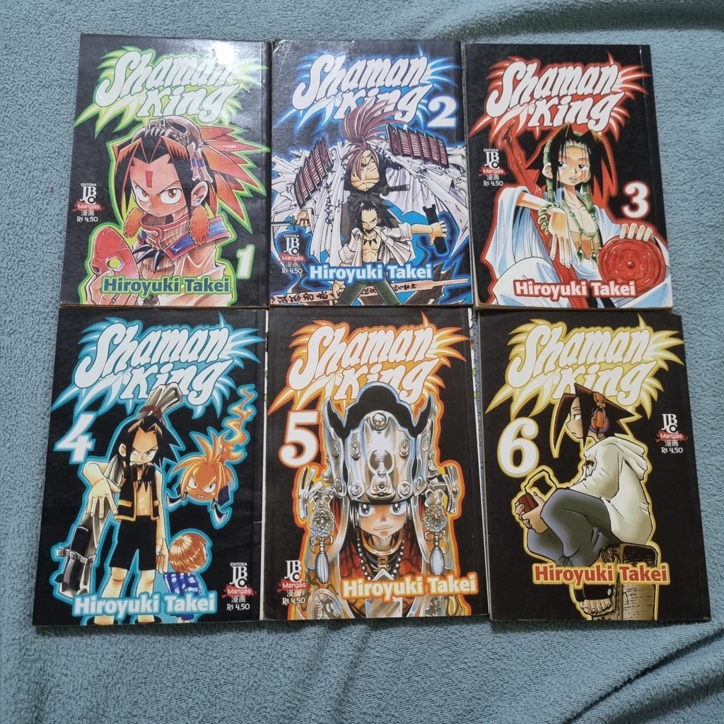 Mangá Anime Shaman King volumes 1 ao 50 JBC Shopee Brasil