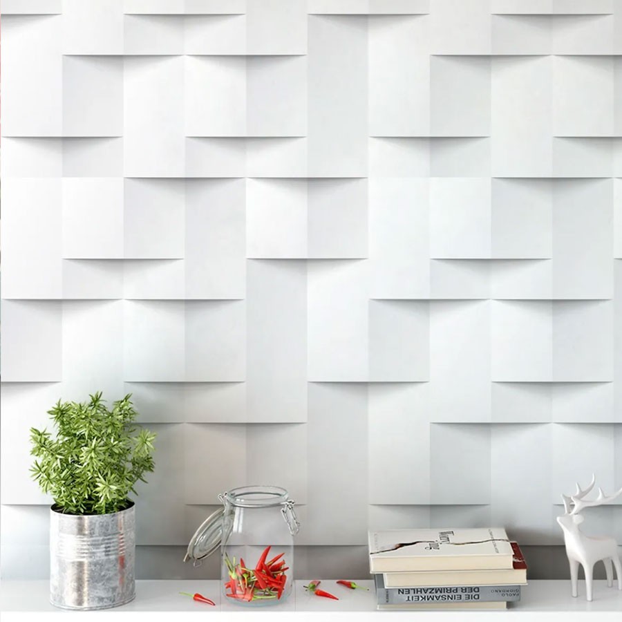 Papel De Parede Abstrato Geométrico 3D Autocolante Vinilico em Oferta na Shopee