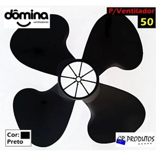 Hélice Ventilador Dômina 4 Pás Preto 50cm Eixo 12,5mm Original em Oferta na Shopee