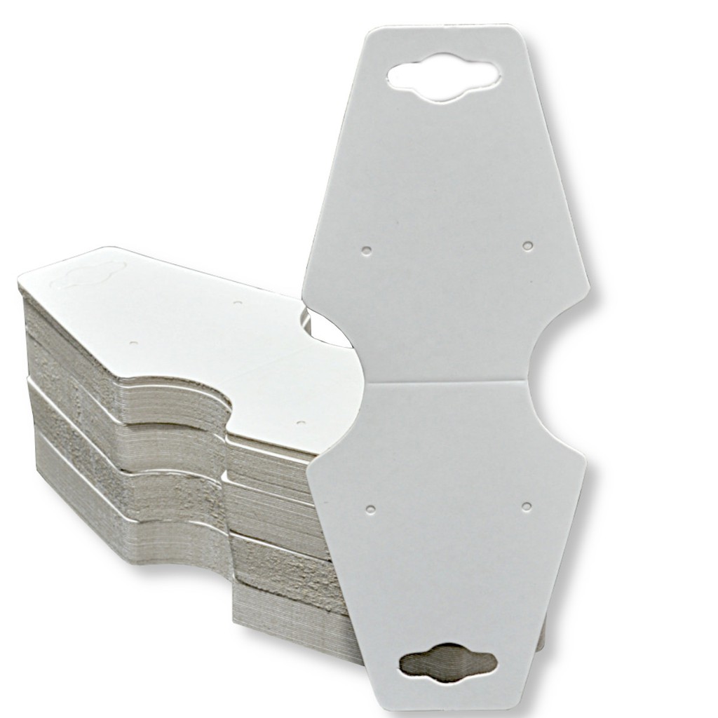 Cartela Tag Gravata para Conjunto - 6,7 x 15,7 cm - C28 Branca - 100 Unidades em Oferta na Shopee