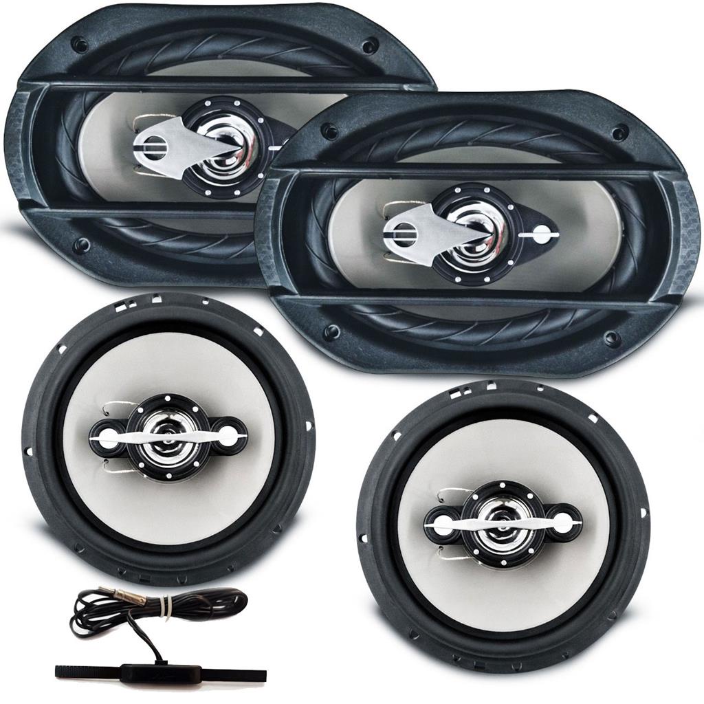 Kit Alto Falante 6 Polegadas + 6x9 Leson Ls6 340W 4 Ohms + Antena Interna em Oferta na Shopee