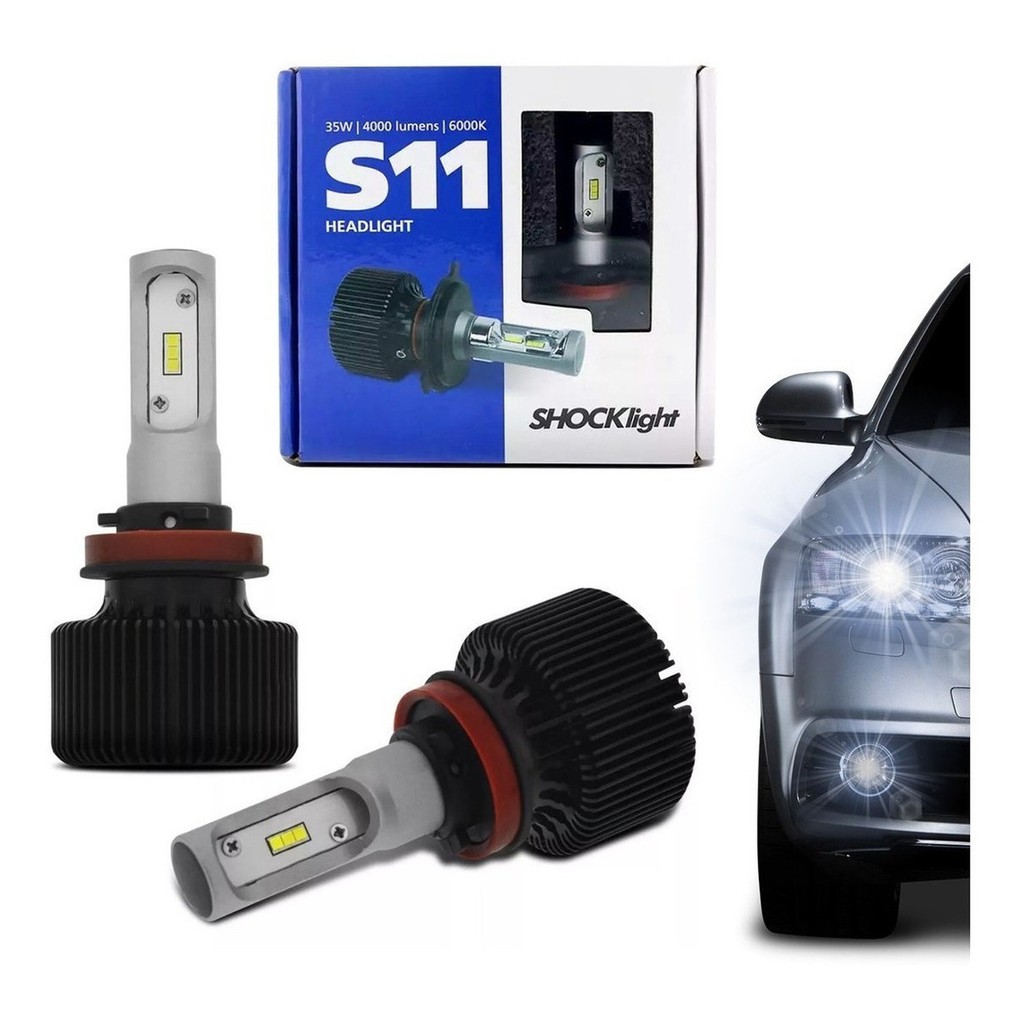 Lâmpada Ultraled Shocklight S11 H11 6000k 12v 32w 4000lm - Spare Parts and Accessories for Vehicles