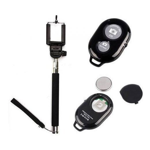 Bastão Self Pau De Selfie Monopod Com Controle Bluetooth