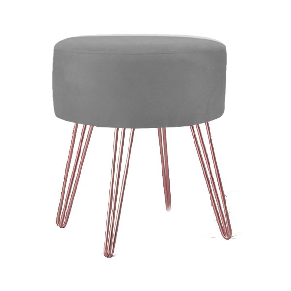 Puff Puf Para Maquiagem Suede Várias Cores Para Decoração De Sala E Quarto 4 Pés De Ferro