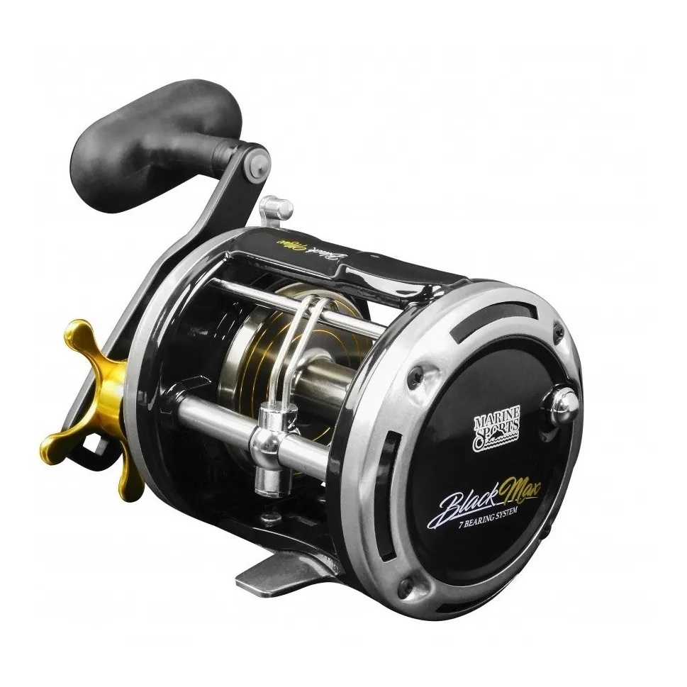 Carretilha De Pesca Marine Sports Black Max 20  7 Rolamentos  4.3:1 - Pesca Media/pesada