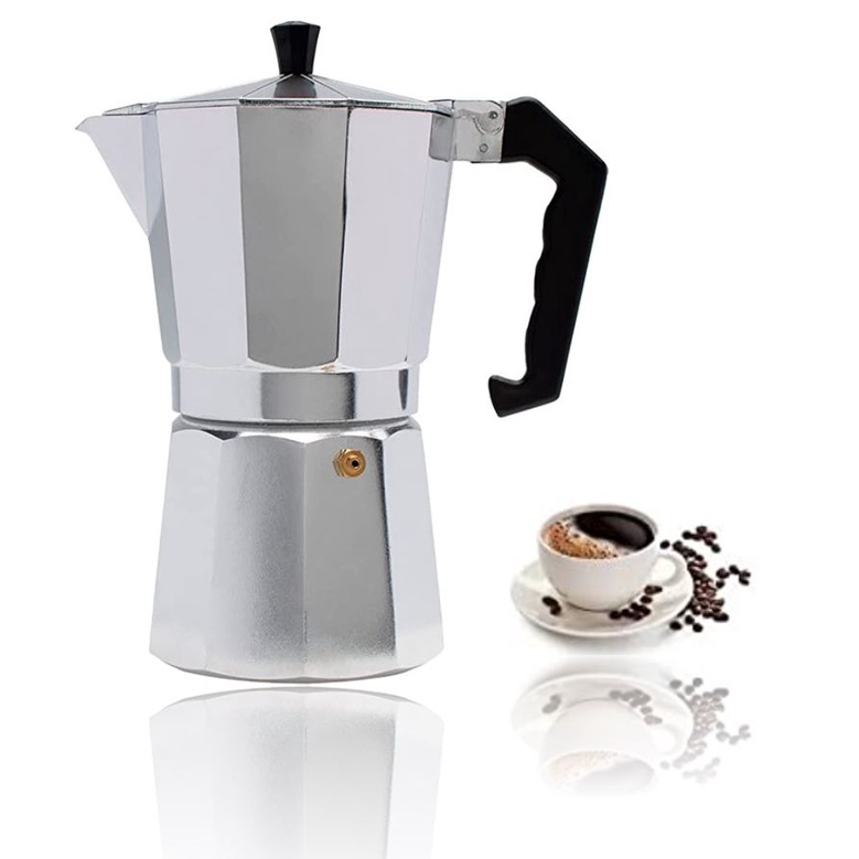 Cafeteira Italiana Moka 4 Xicaras De Aluminio Café Expresso De 200ml