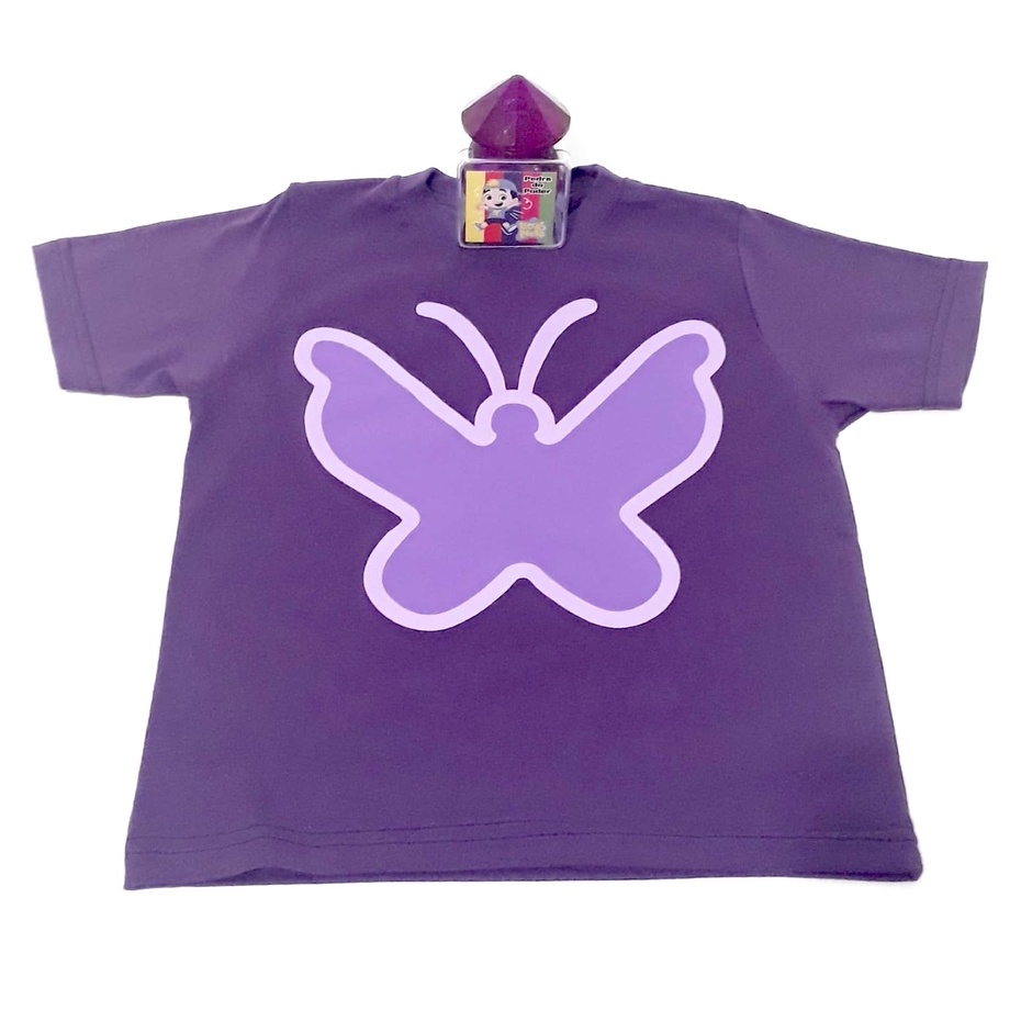 Camiseta Aventureira Roxa  Lucas Neto + Pedra do Poder Roxa