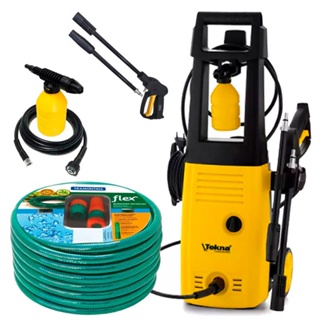 Lavadora de Alta Pressão 1400W c/ Shampoozeira, Rodas e Alça Longa HLX TEKNA + Mangueira em Oferta na Shopee