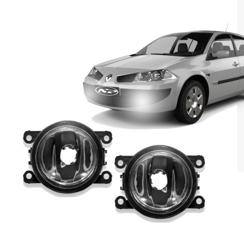 Par Farol De Milha Auxiliar Renault Megane 2006 2007 2008 2009 2010 2011 2012
