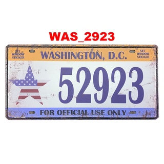 Quadro Placa Decorativa Metal Cidades Washington Capital