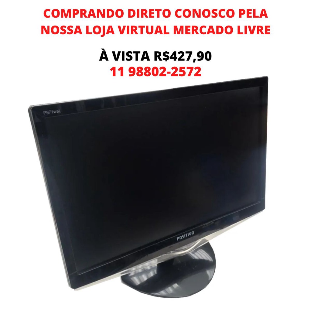 Monitor Positivo 19 Polegadas LCD Widescreen c/ Alto Falante Shopee