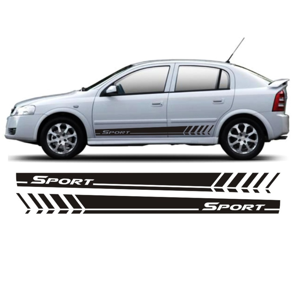 Adesivo Lateral para Chevrolet Astra Kit Ab2 Sport 2 ou 4 Portas Hatch e Sedan Faixa Colante Fita