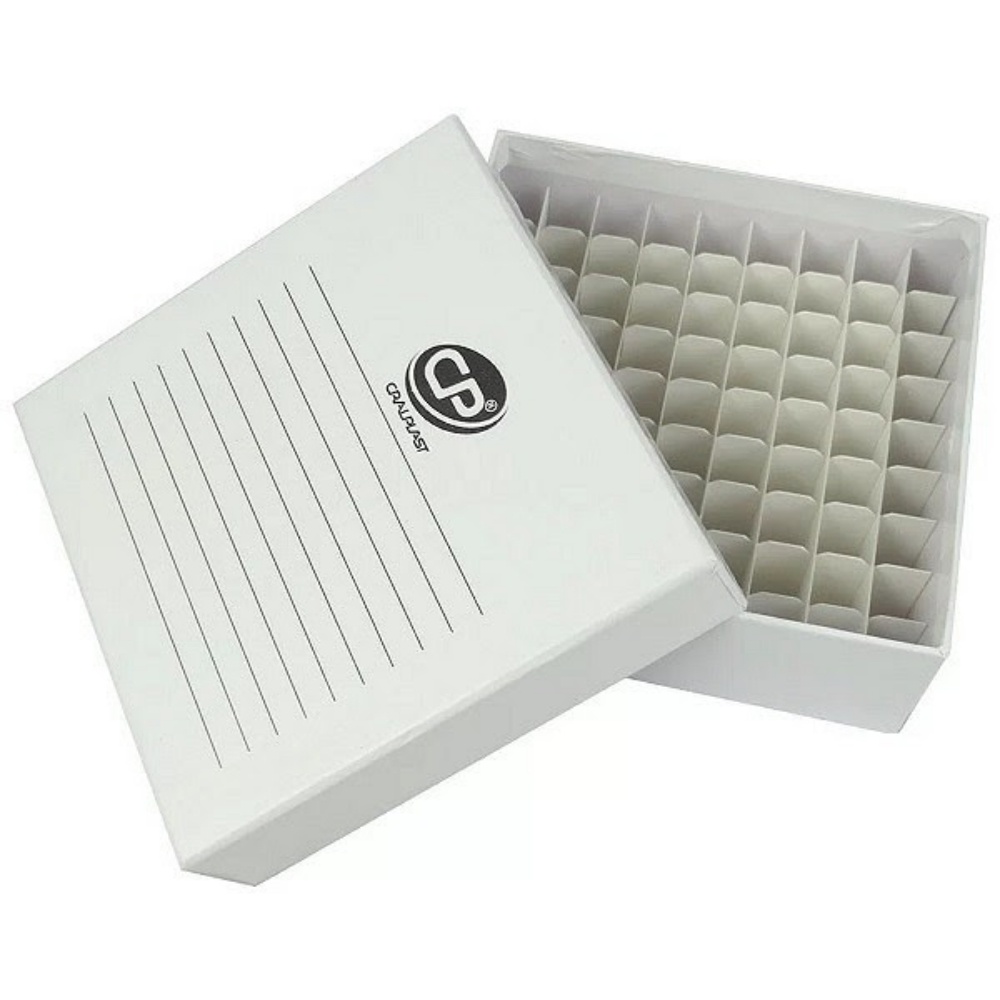 Caixa Fibra De Papelão Para 100 Microtubos 1,5 Ml A 2 Ml