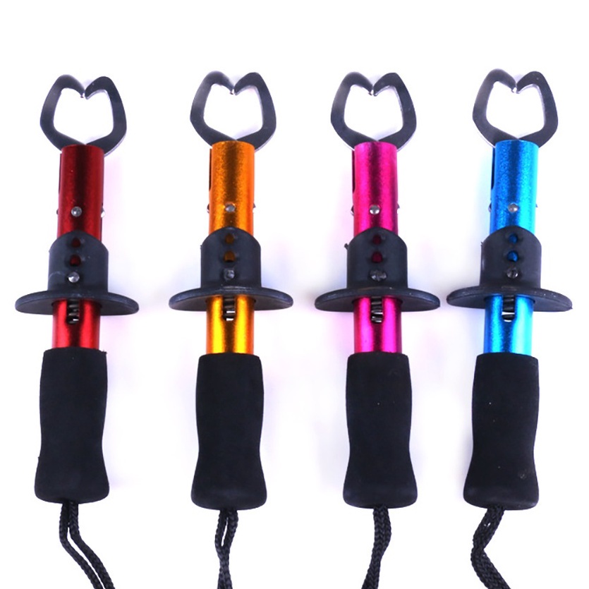 Alicate Contenção Pega Peixe Boga Grip Pesca Com Pinça Varias Cores