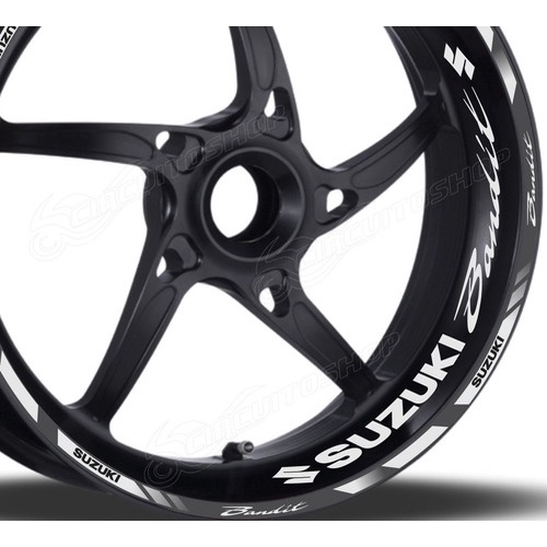 Friso + Adesivo Refletivo Roda D10 Moto Suzuki Bandit 650