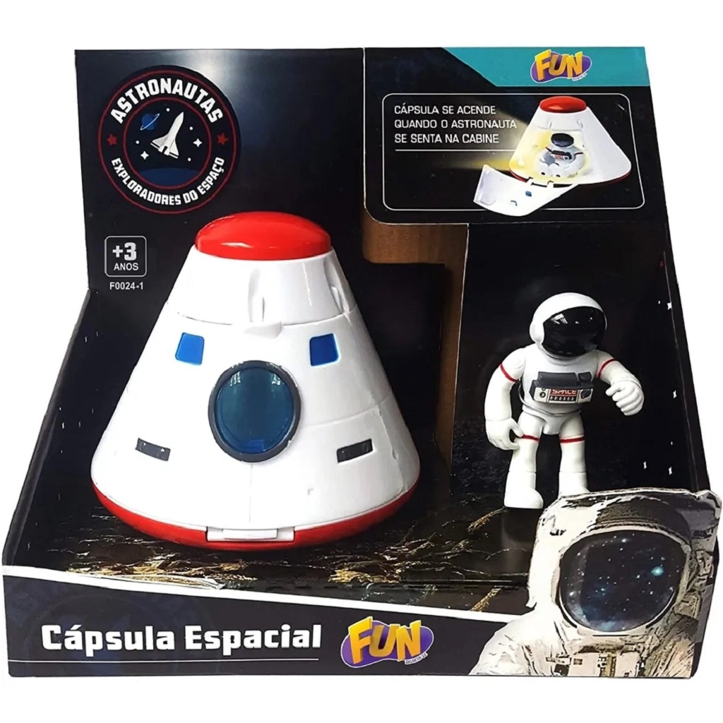 Boneco De Ação Astronauta e Cápsula Espacial F00241 Fun - Hobbies & Collections