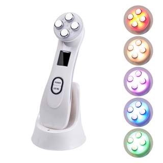 5 em 1 Rejuvenescimento de Pele Facial RF EMS, Mesoterapia, Lifting Facial Fóton Led Removedor de Rugas