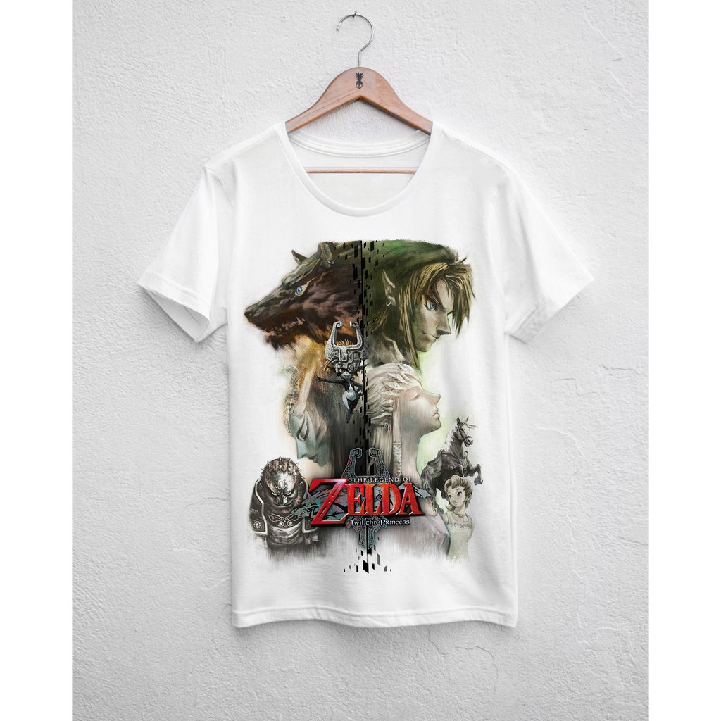 Camiseta ou baby-look Link Midna The Legend of Zelda Twilight Princess Wind Waker Ocarina of Time