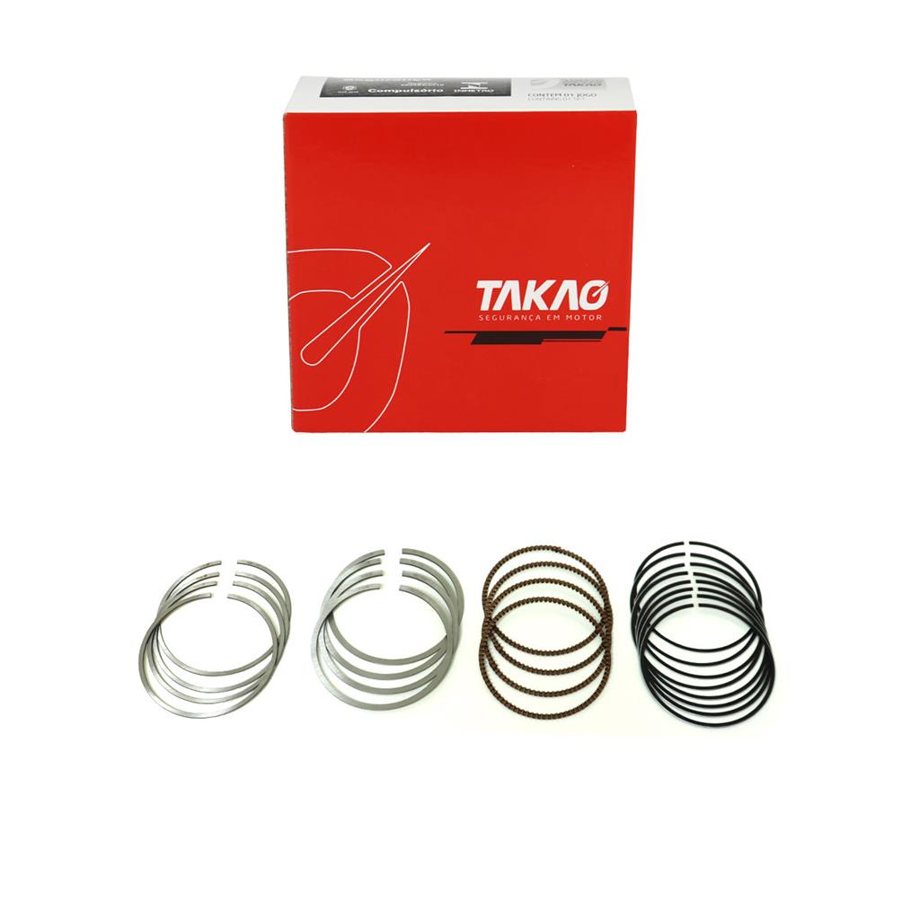 JOGO ANEL DE MOTOR FORD FIESTA KA 1.0 12V 3 CILINDROS  STD em Oferta na Shopee