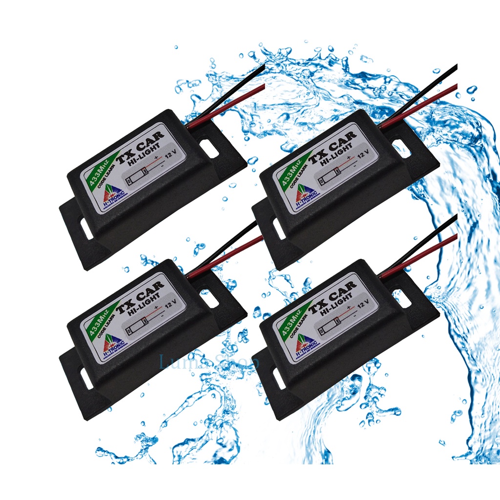 Kit 4 Controle Portão Tx Car Prova D' Água 433,92 Mhz Code Learn P/ GAREN AGL IPEC RCG SEG