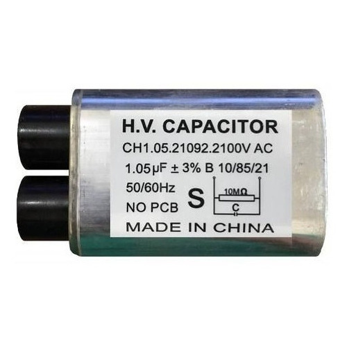 Kit Com 5 Peça Capacitor Alta Tensão Microondas 1,05uf 2100v