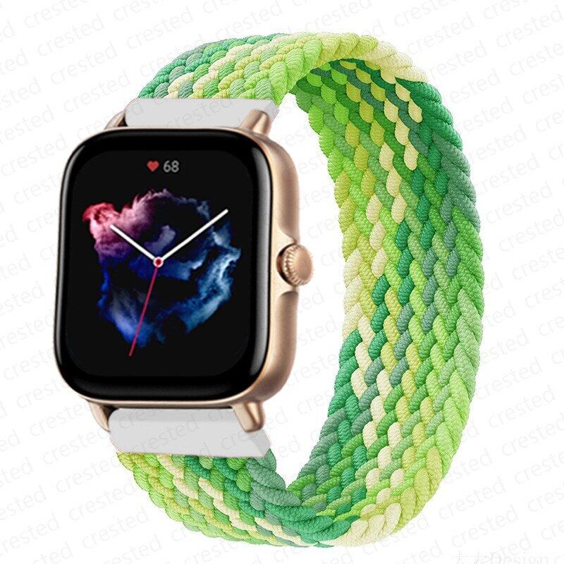 Pulseira De Relógio 20Mm Para Amazfit Gts/2/2e/3/GTS2 Mini/GTR Pro/GTR2/47Mm/Strats Faixa Elástico Colorido