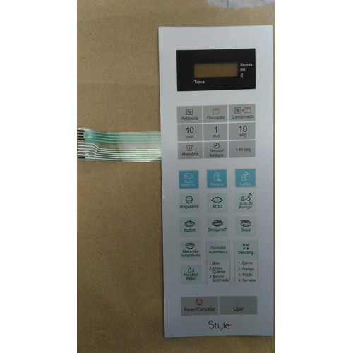 Membrana Teclado  Forno Microondas Panasonic Nngt 672 W