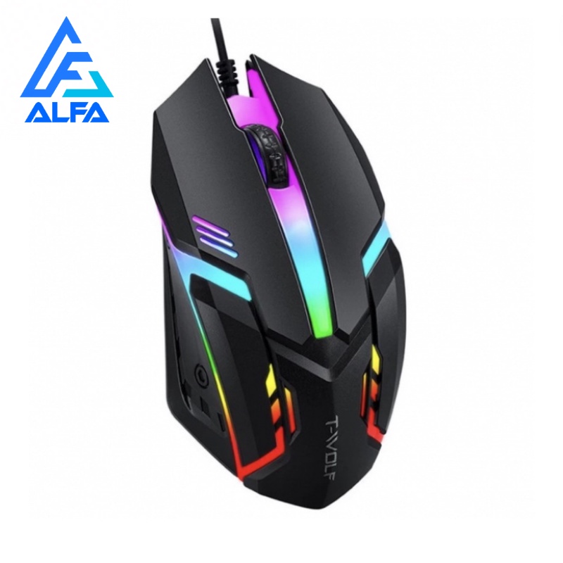 Mouse Gamer Usb 3200dpi Led Rgb Com Fio JXM20 Shopee Brasil