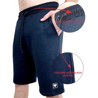 Bermuda De Moletom Esporte Com Bolso E Elastico Muito Confortavel Prmoção