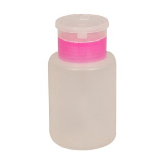 Porta Acetona Com Valvula Trava 150 ml Rosa Manicure Salão / kolkolybeleza