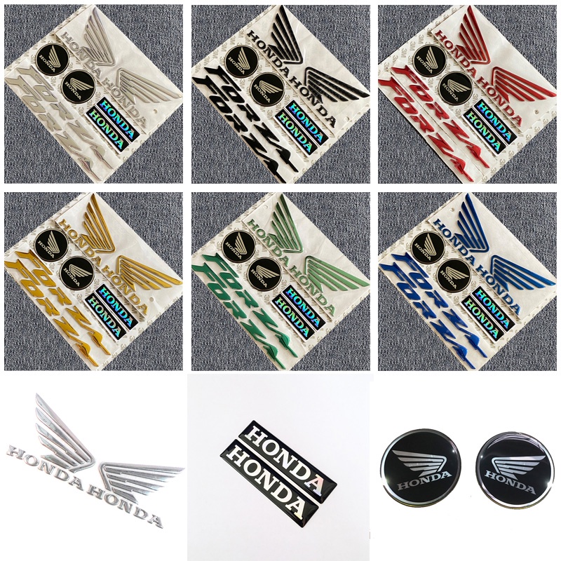 * Estoque Pronto * Decalque De Adesivos De Motocicleta 3D Para Honda Forza 125 150 250 300 Gold Wing