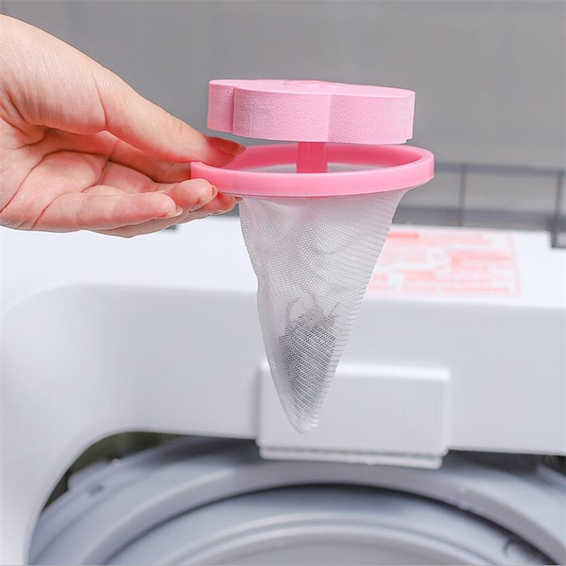 Kit 4 Coletor Tira Pelos E Fiapos Flutuante Para Máquinas De Lavar/lavadoura - Coletor De Pelos Filtro 9x17cm