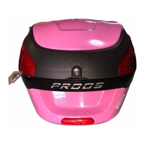 Baú para moto Universal Awa Proos 29 Litros Rosa com base para fixação original em Oferta na Shopee