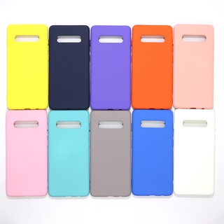 Case do Galaxy S10 + 100% RELEVO em Silicone AVELUDADO Galaxy S 10 Plus