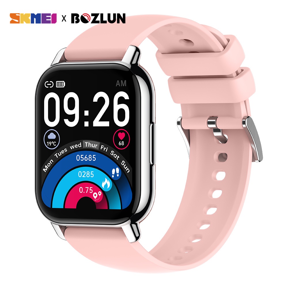 SKMEI P66 Smartwatch À Prova D'água Com Bluetooth Chamada De Monitoramento Da Pressão Arterial Do Sono Oxigênio