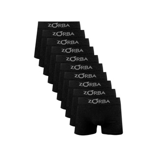 Kit 10 Cuecas Boxer Zorba Algodão 781 V1 Preto